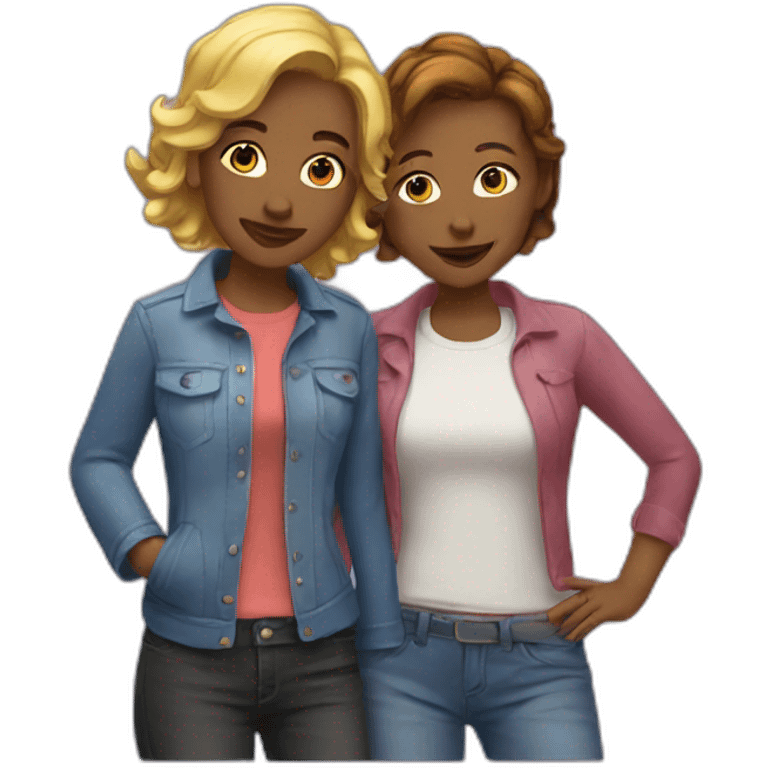 lesbians emoji