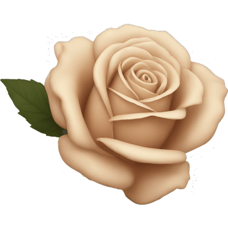 beige rose emoji