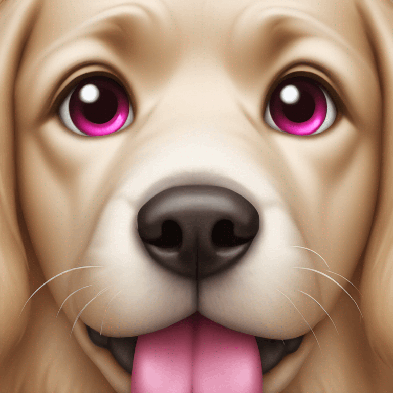 dog with pink eye  emoji