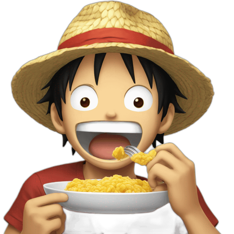 luffy eating emoji