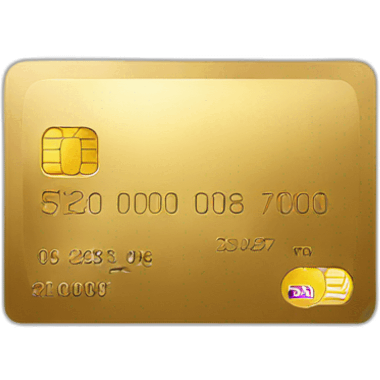 Gold credit card emoji