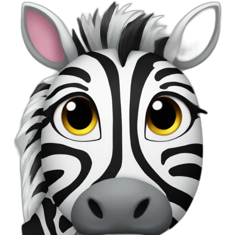 chat sur zebre emoji