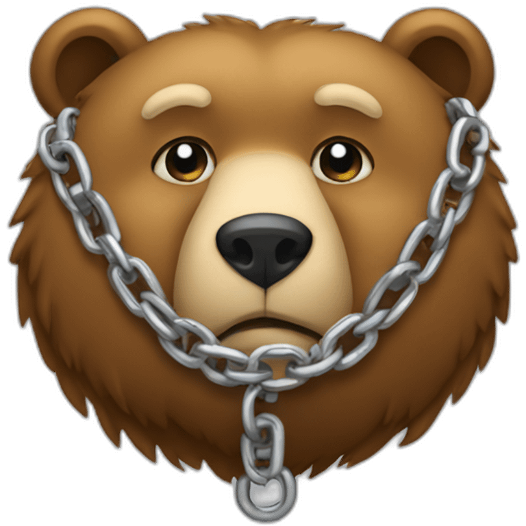 bear-wearing-a-chain emoji