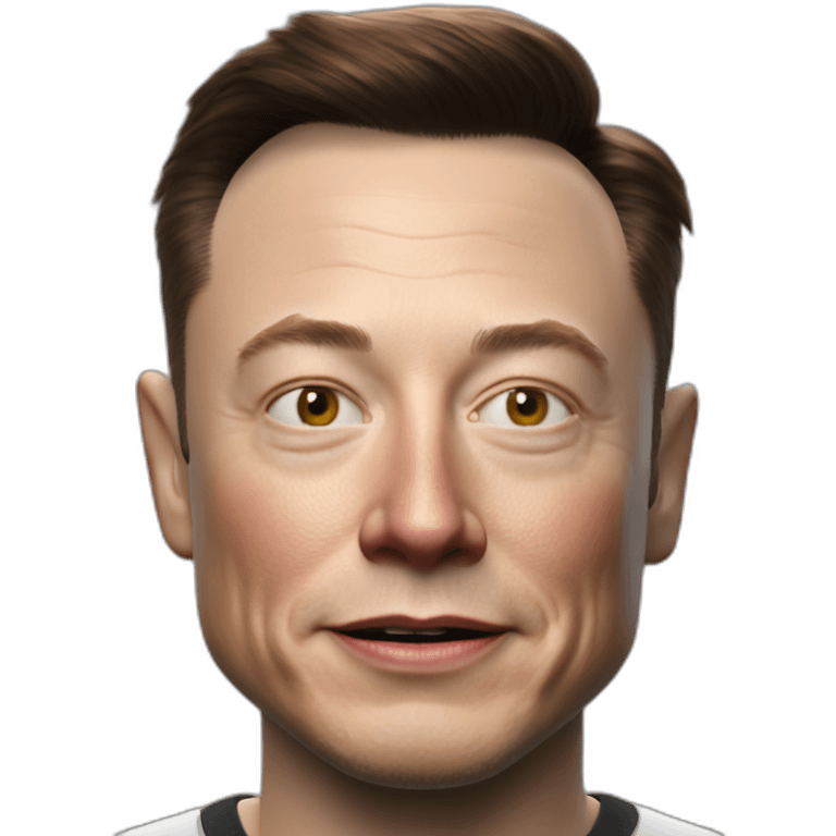 photorealistic elon musk 4k unreal engine emoji