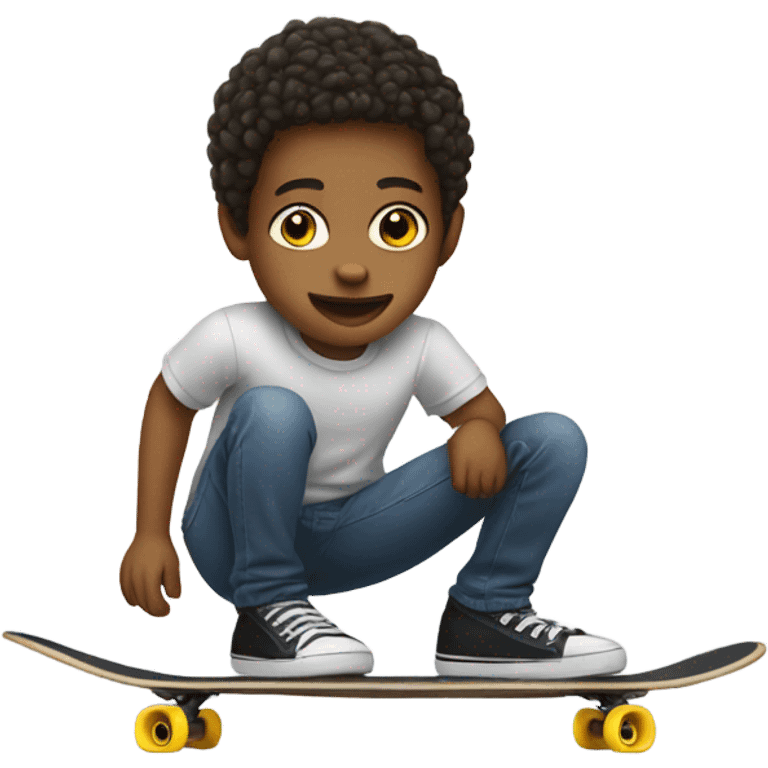 A child with no legs ,skateboarding  emoji