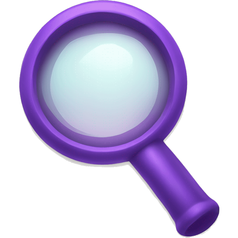 purple magnifying glass emoji