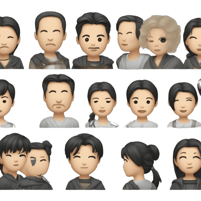 ",一个中国古代人,老子：汉服、发髻、胡须、黑胡子、柳叶眉、丹凤眼、长脸 emoji