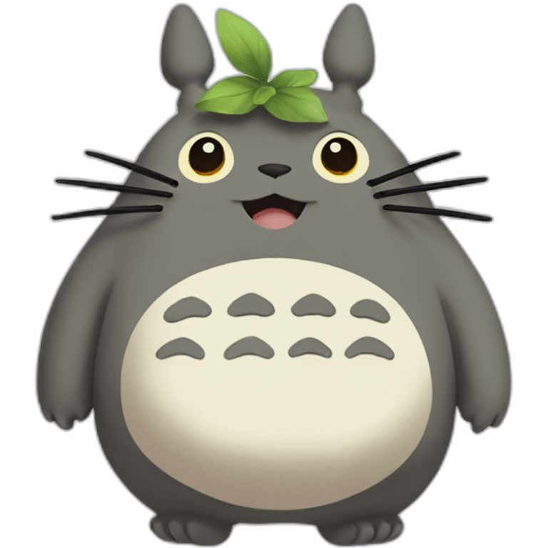 Totoro joyeux emoji