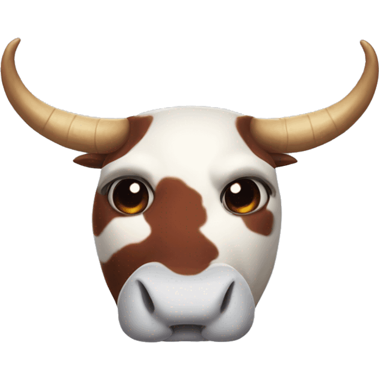 Devil horn cow emoji