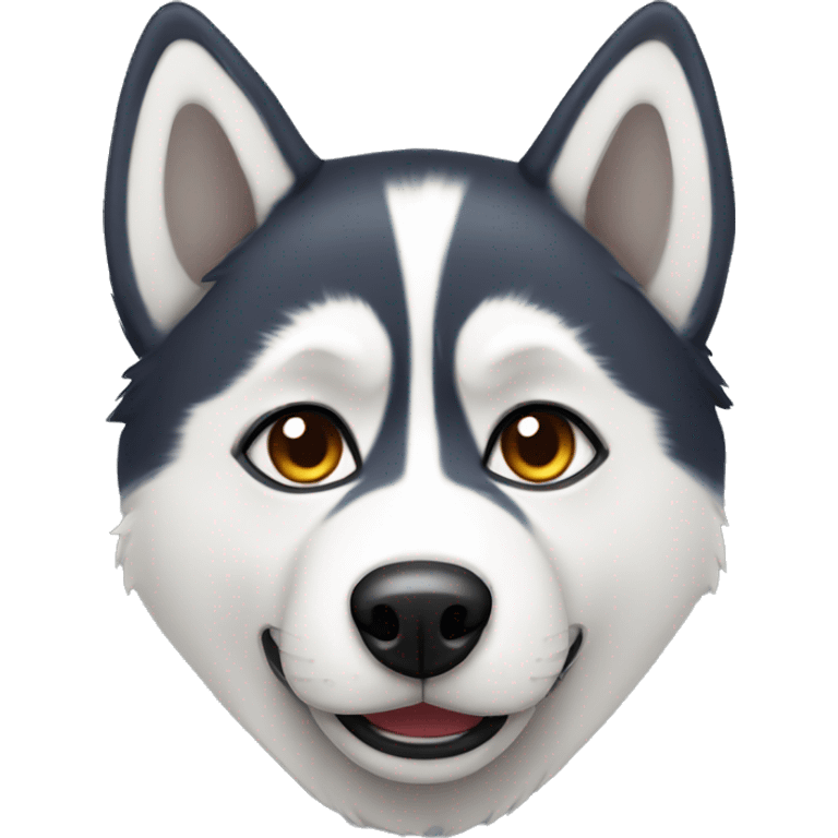 Husky with different eye colors  emoji