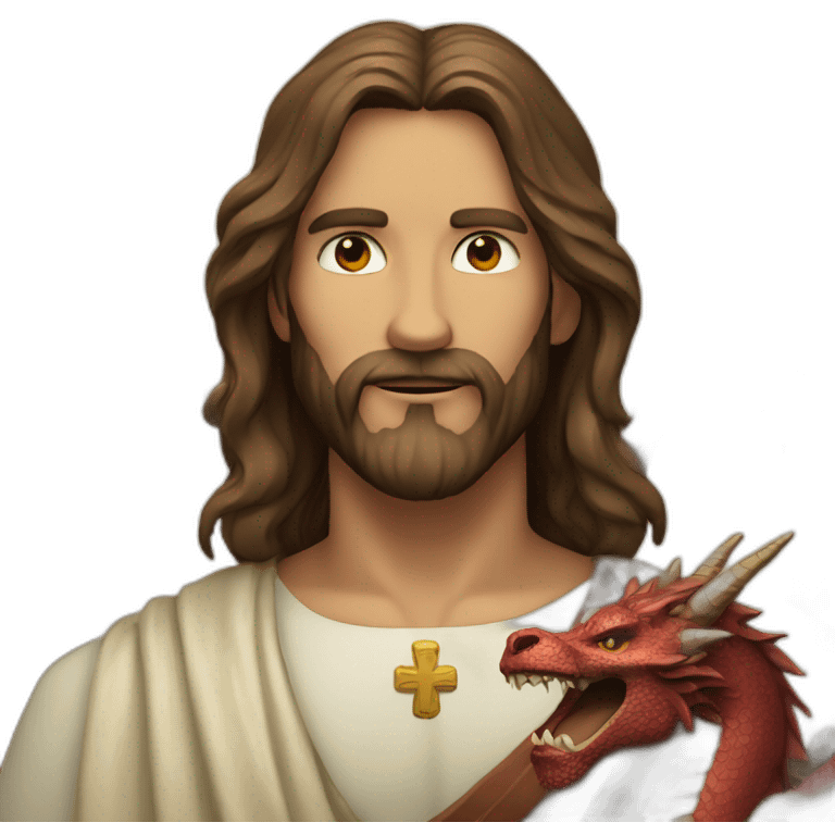 jesus and dragon emoji