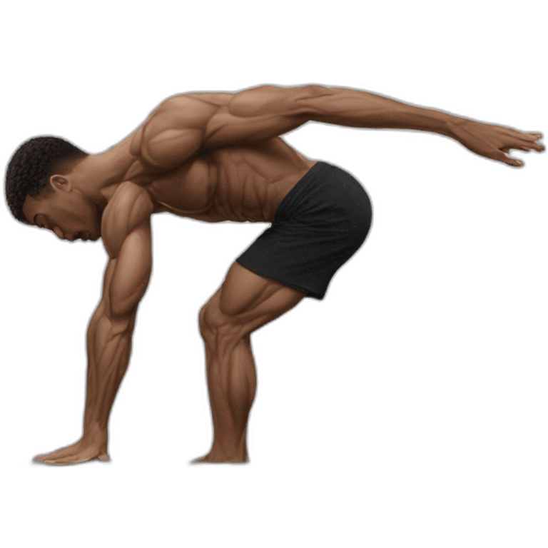 planche, planche, calisthenics, male, sideshot emoji