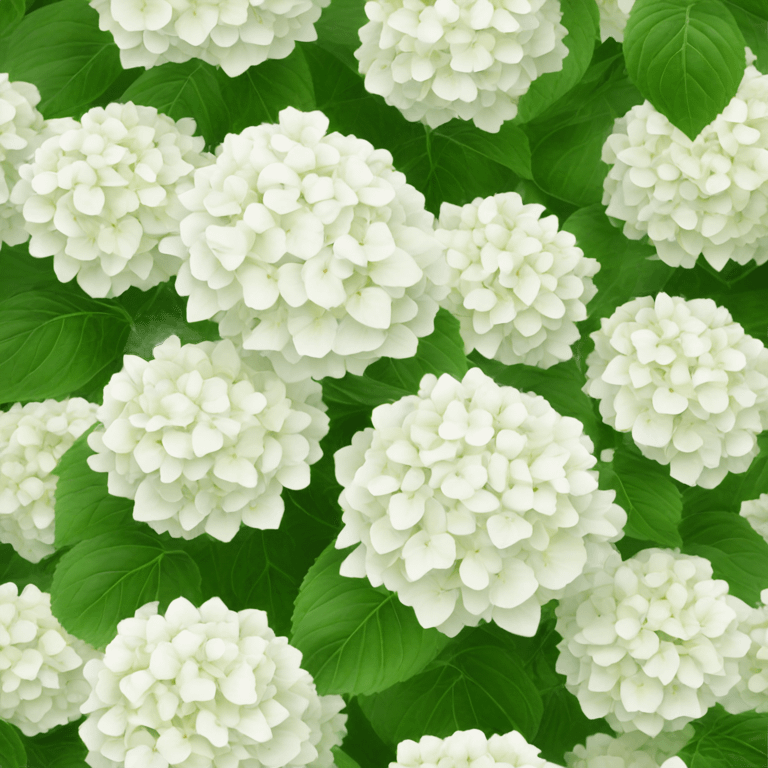 White hydrangea  emoji