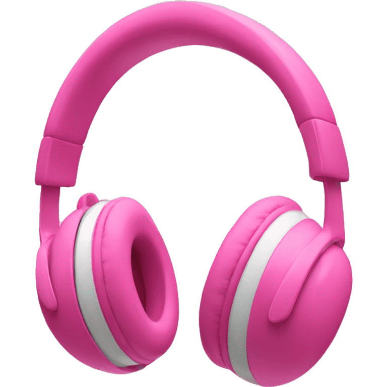 Apple headphones pink emoji