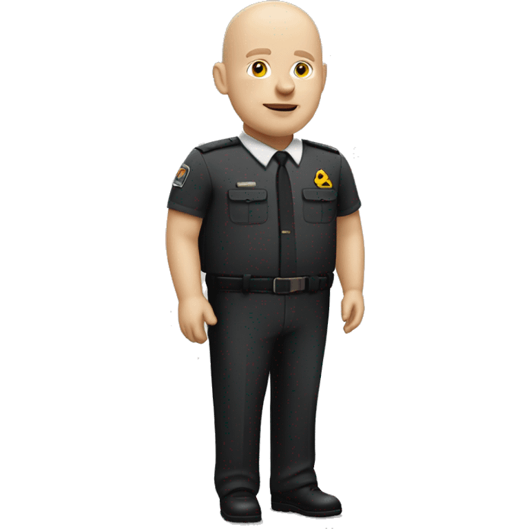 bald fat white man in mcdonald’s manager uniform emoji