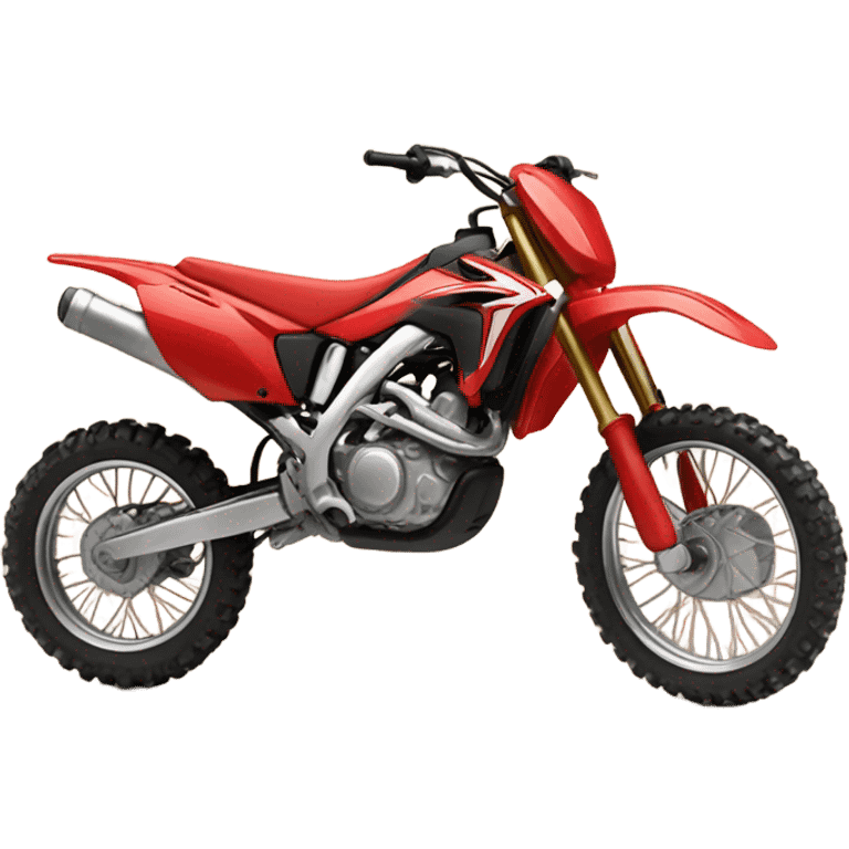 Red Honda dirt bike  emoji