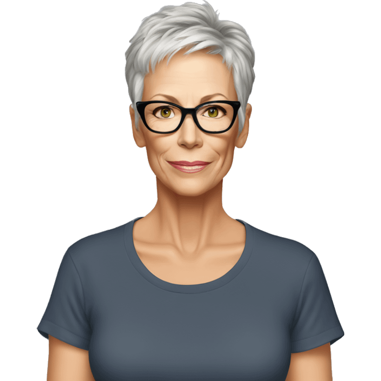 jamie lee curtis wearing tee emoji