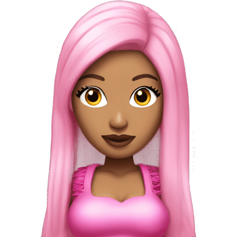 nicki minaj in pink cute outfit emoji