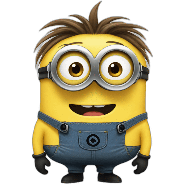 Minion with long hairs  emoji