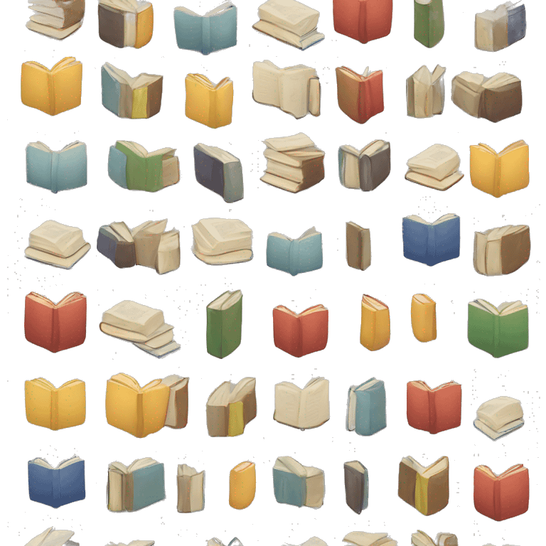 Books light colors emoji