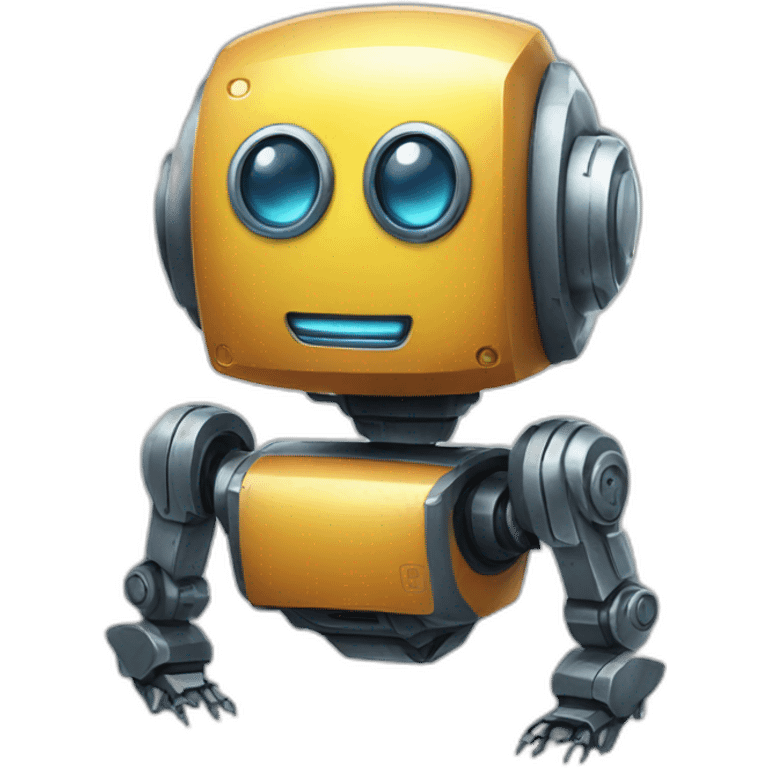 Robot from crystal emoji