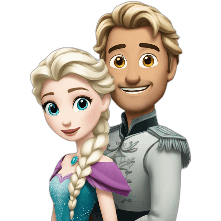 Michou et elsa emoji