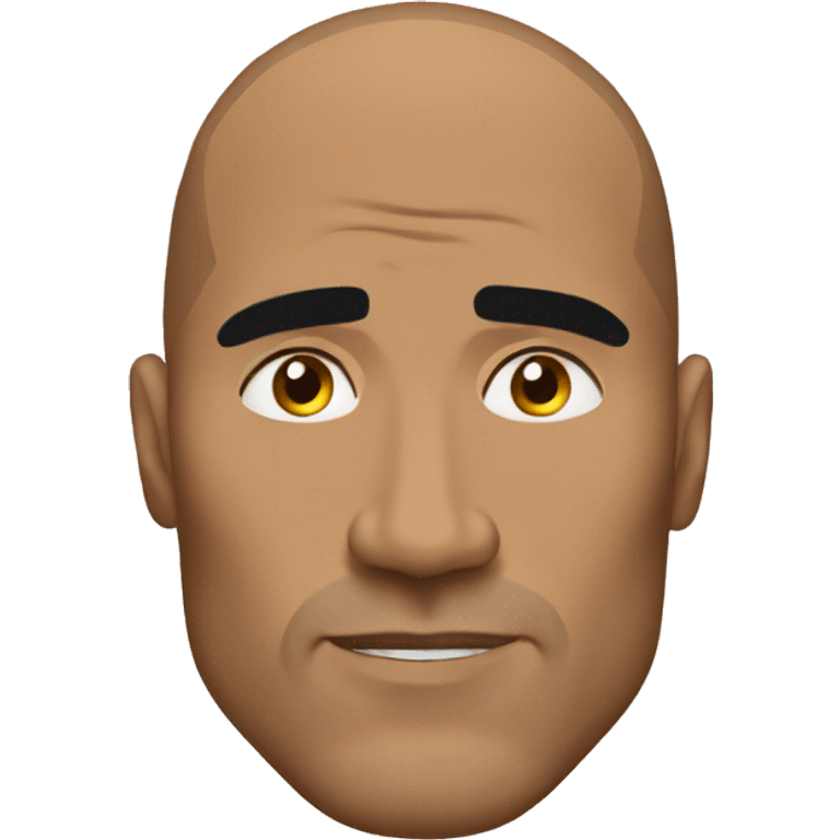 the rock eyebrow emoji