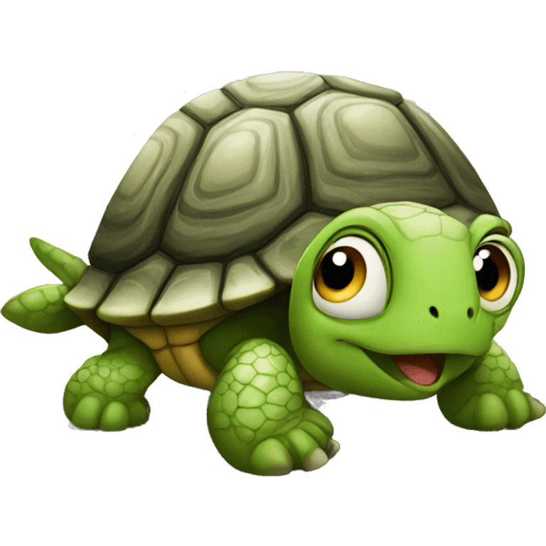 turtle cute on the road emoji