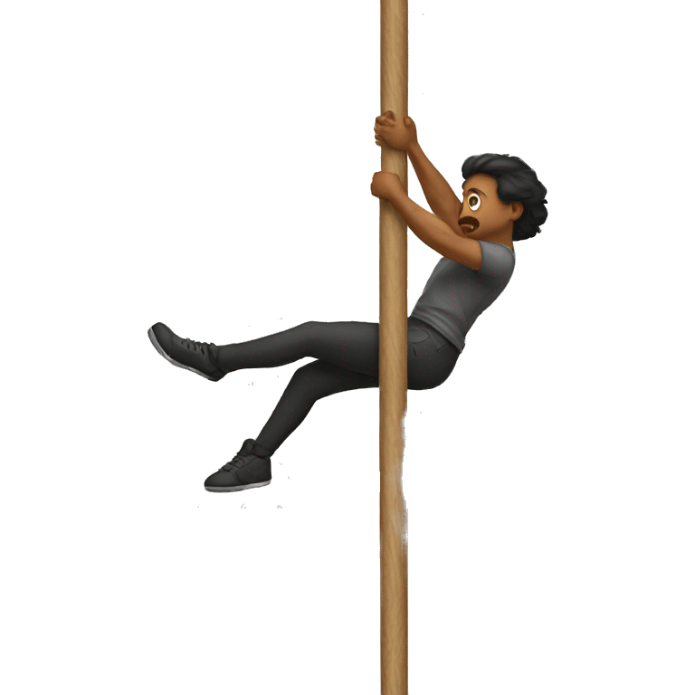 Difficult pole move  emoji