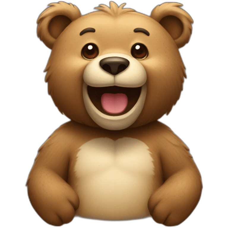 Happy bear emoji