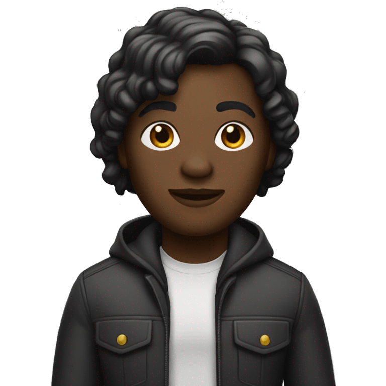 Black memoji working at a tech company emoji