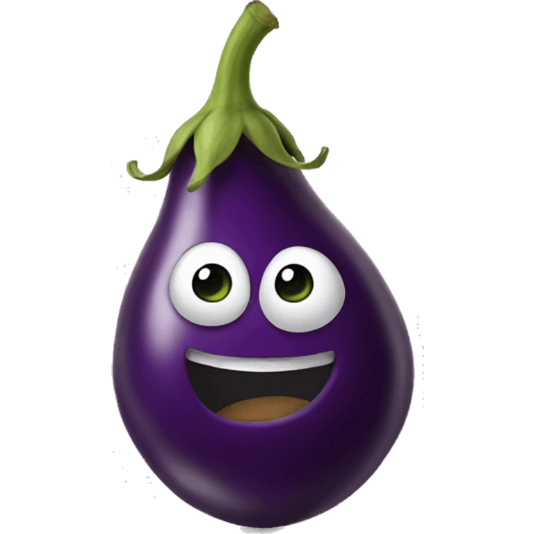 eggplant dancing emoji