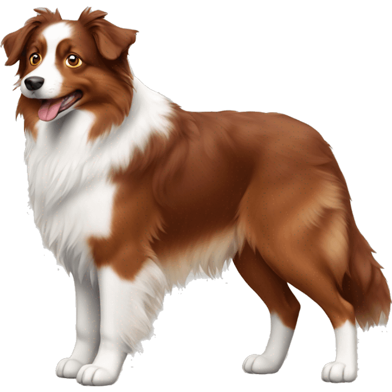 Red tri Australian shepherd  emoji