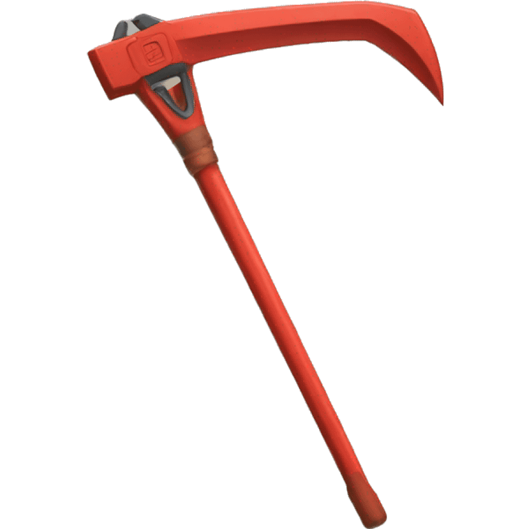 red crowbar emoji