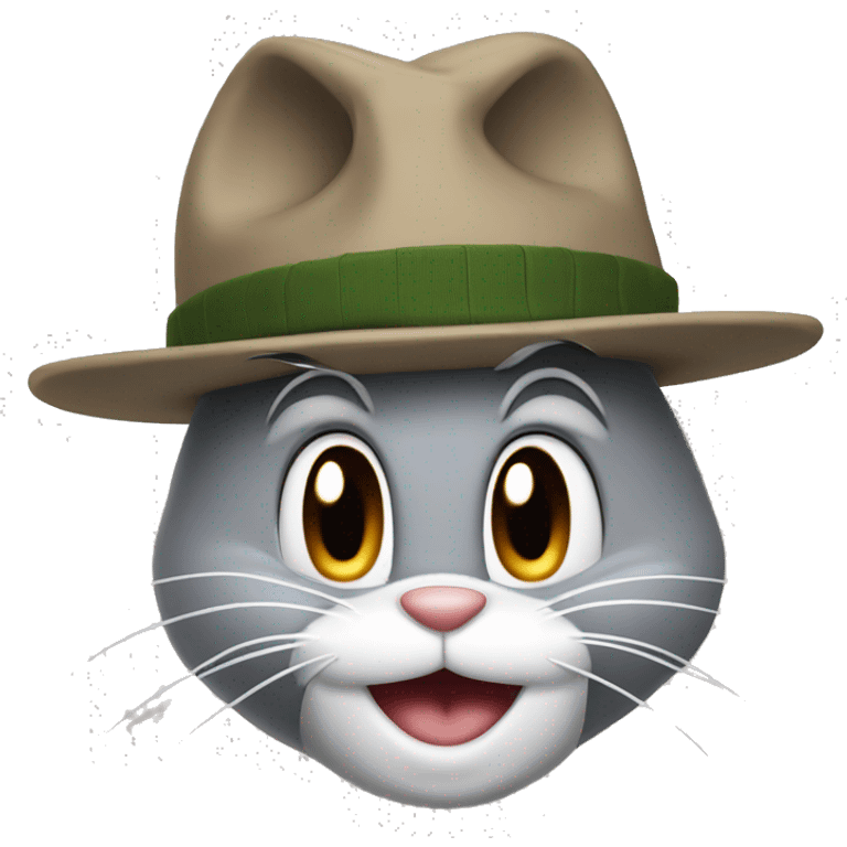 Bugs bunny with cap emoji