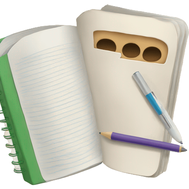 create a textbook and notebook emoji