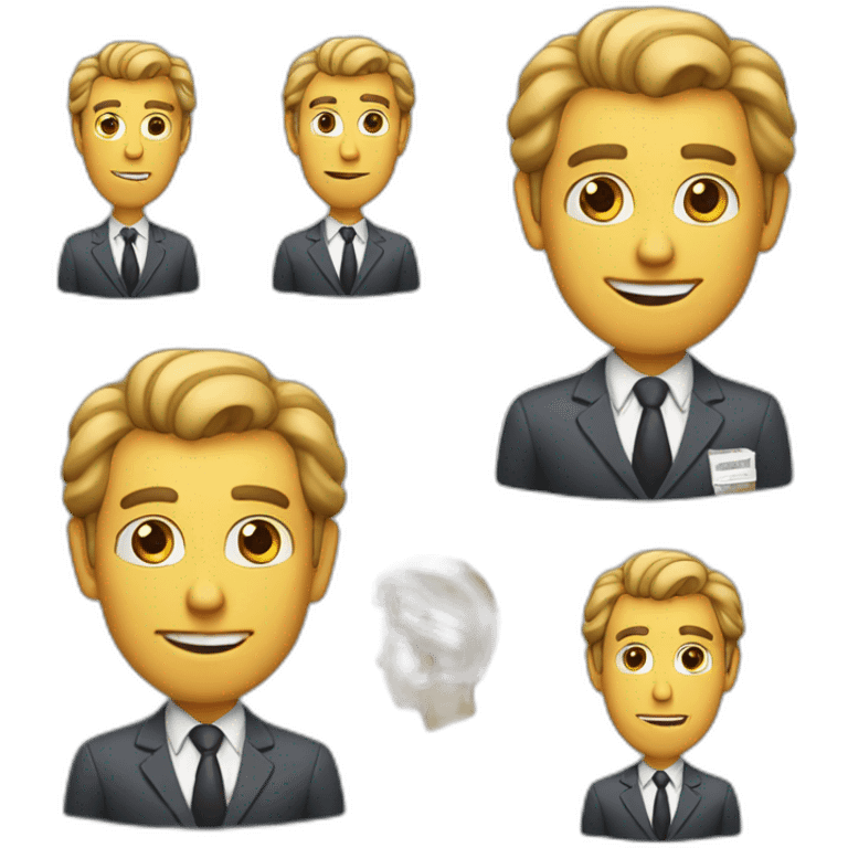 John mcovitch as a cocky real estate agent emoji