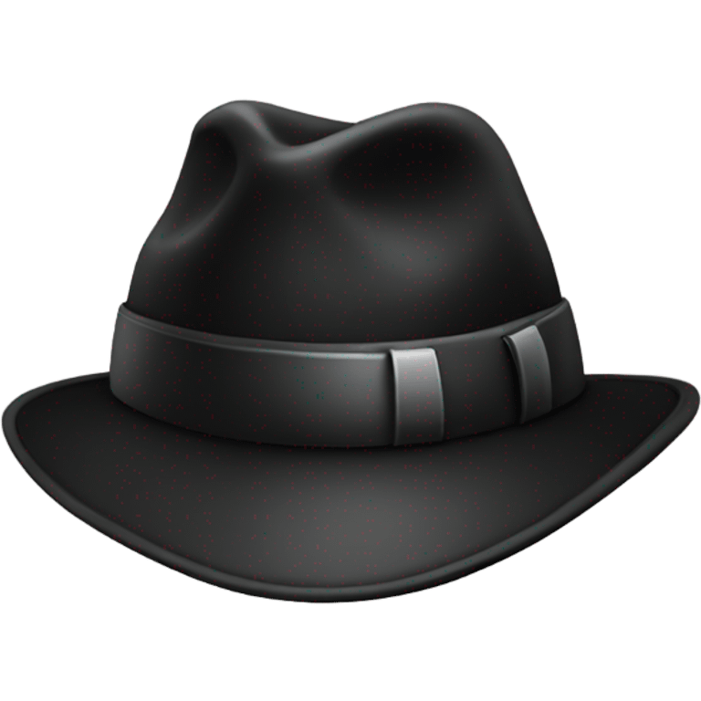 a detective hat black emoji