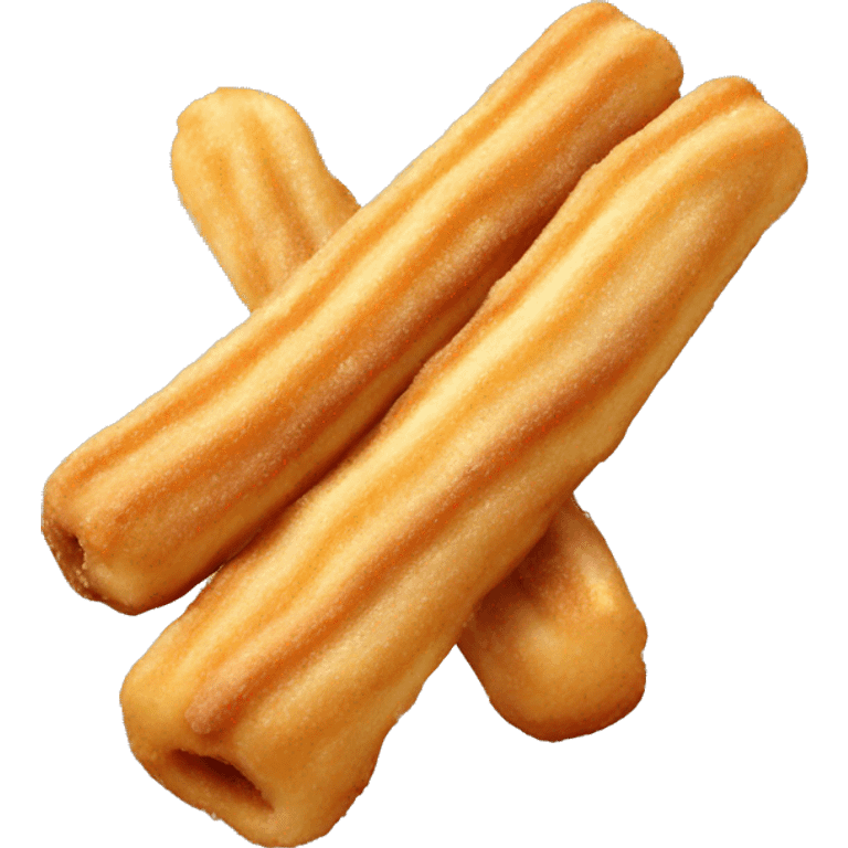 Three churros with filling  emoji