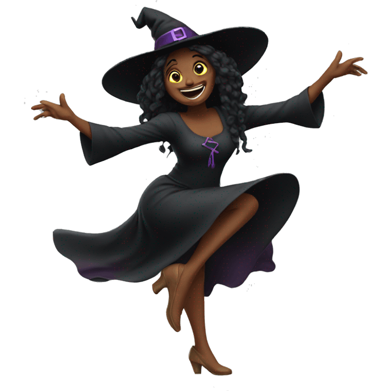 Witch dancing emoji