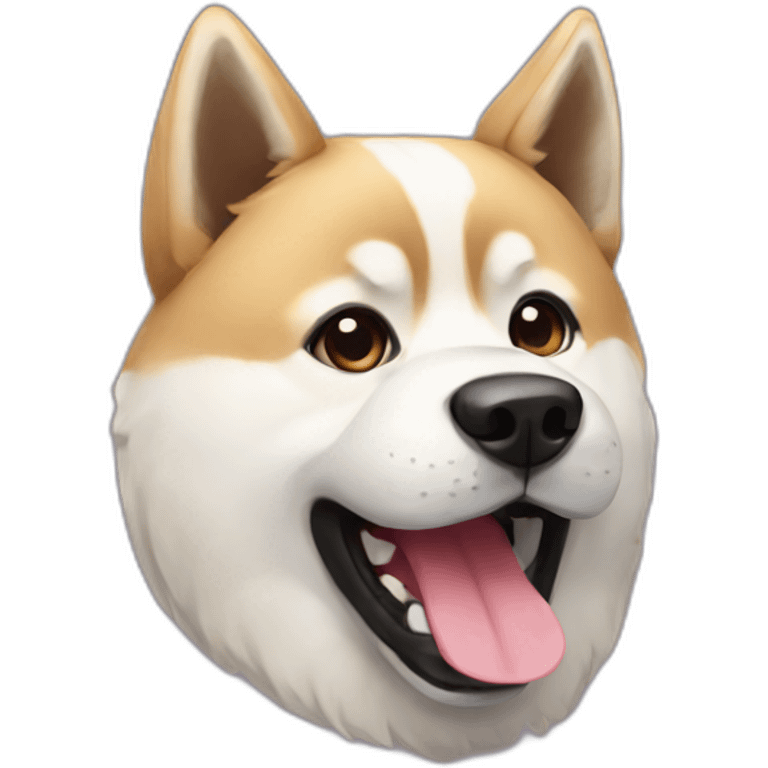 Akita happy emoji