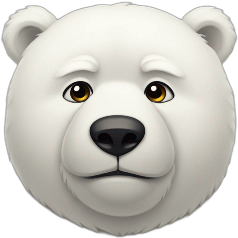 Oso polar triste emoji