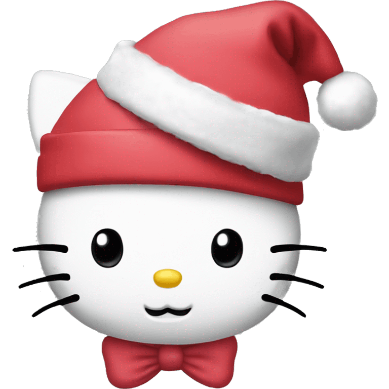 H hello Kitty in Santa hat emoji