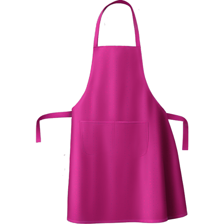 Realistic isolated magenta kitchen apron. emoji