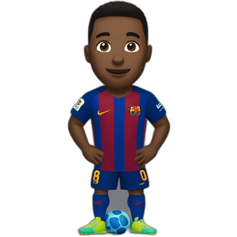 Ronaldhino playing for barcelona emoji