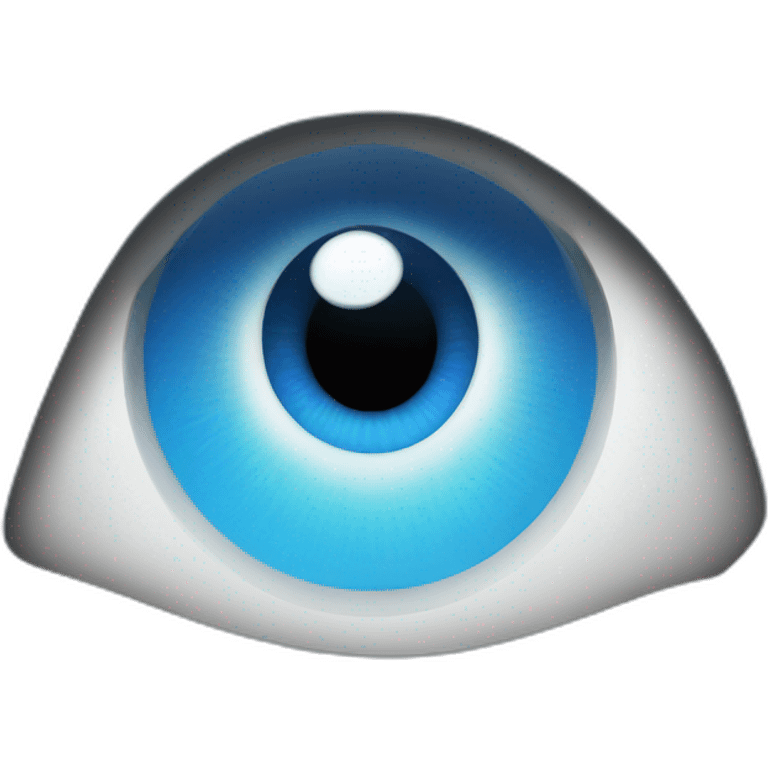 Blue eye iphone emoji