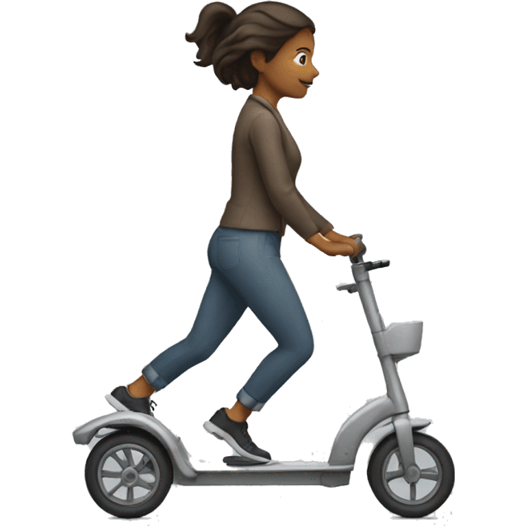 Woman on walker emoji