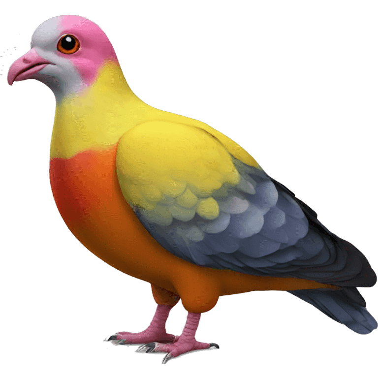 Clown pigeon  emoji