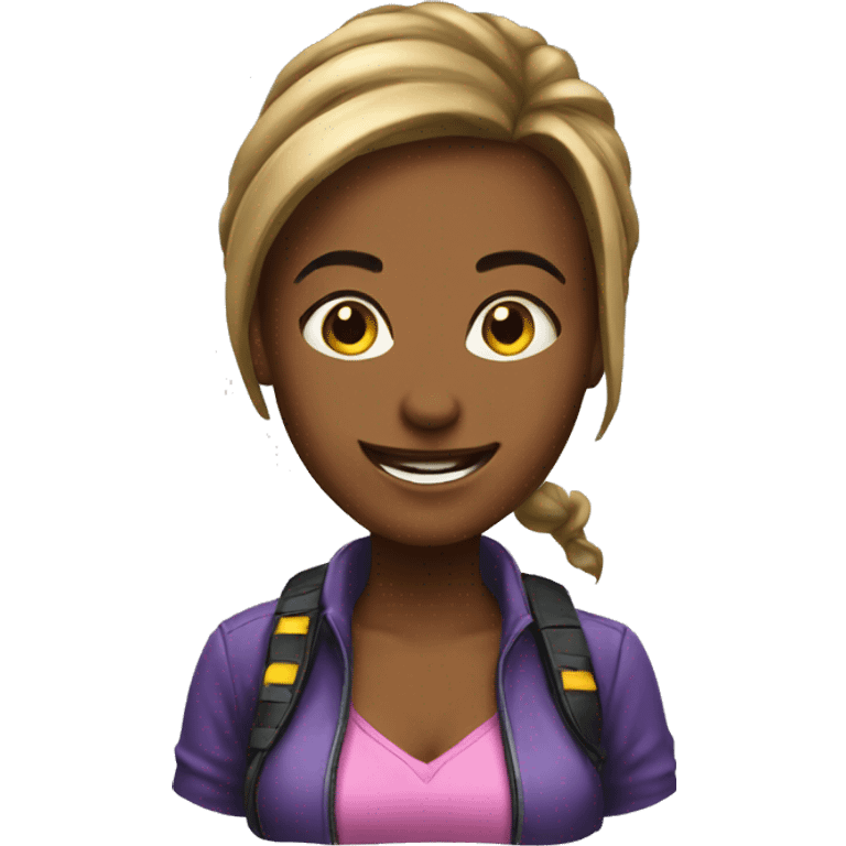 lady gamer happy emoji