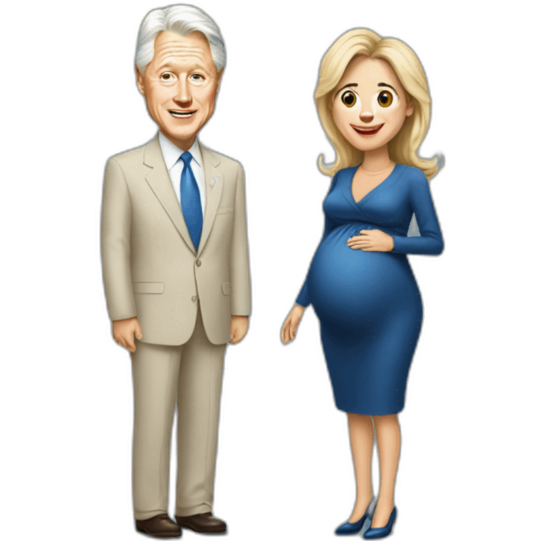 pregnant bill clinton emoji